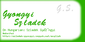 gyongyi szladek business card